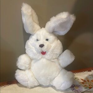 Fluffy White Plush Bunny new